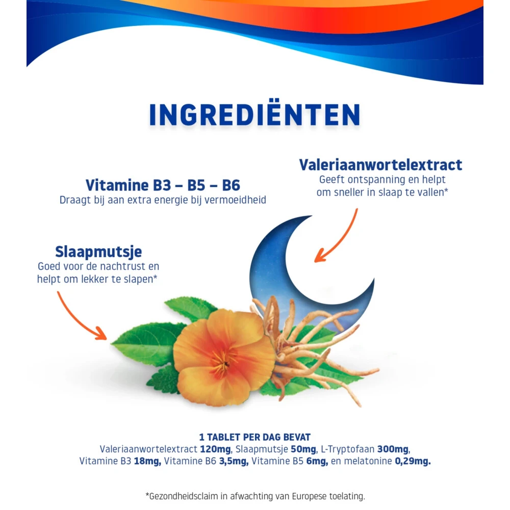 Valdispert Nacht Melatonine 5-HTP L-Tryptofaan 6 Valdispert Nacht Melatonine 5-HTP L-Tryptofaan - Afbeelding 6