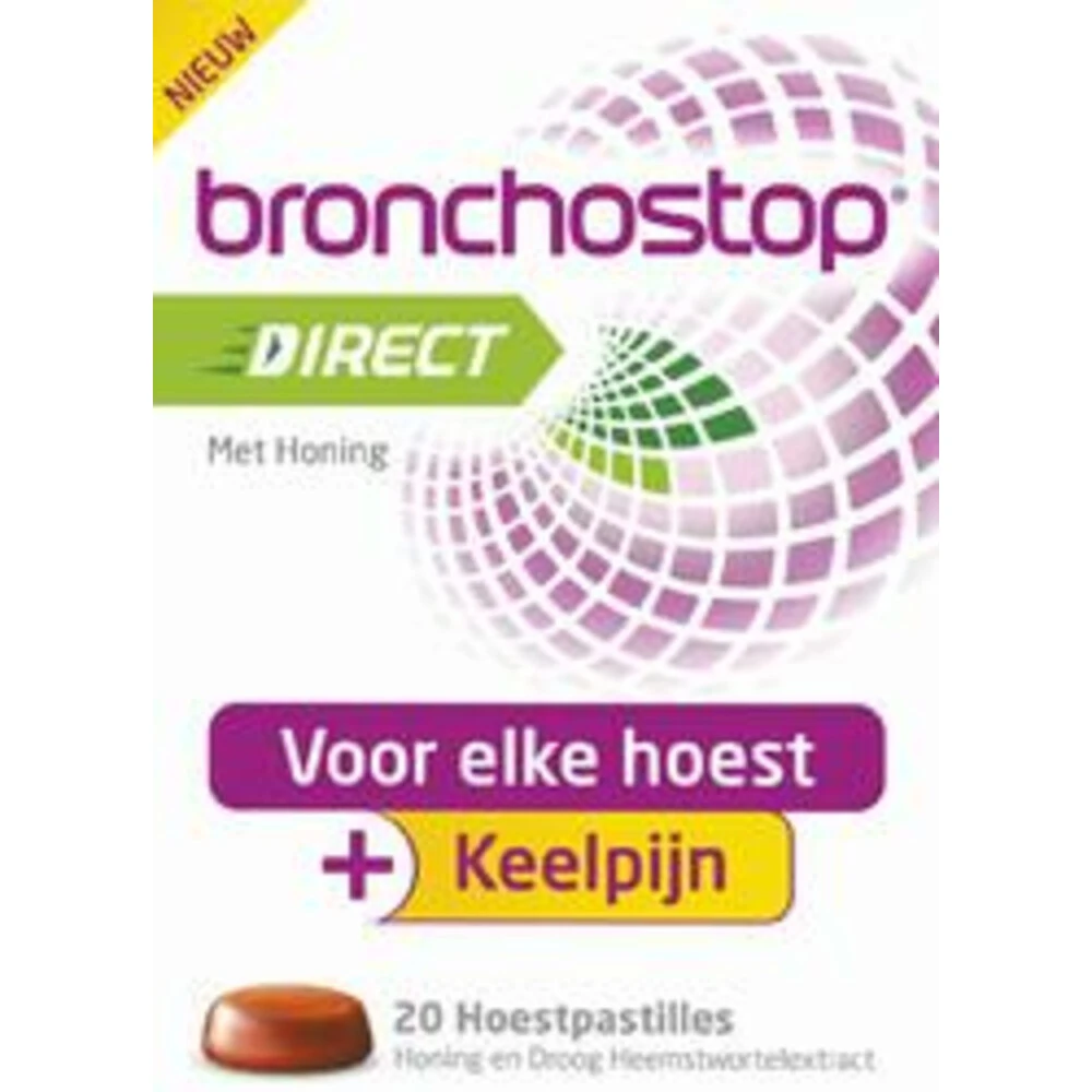 2x Bronchostop Hoestpastilles Direct Met Honing 1 2x Bronchostop Hoestpastilles Direct Met Honing