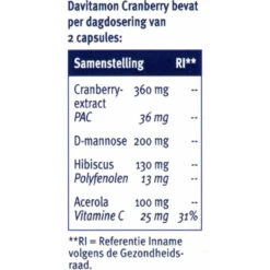Davitamon Cranberry -Gezondheidsproducten Winkel 1008789 4