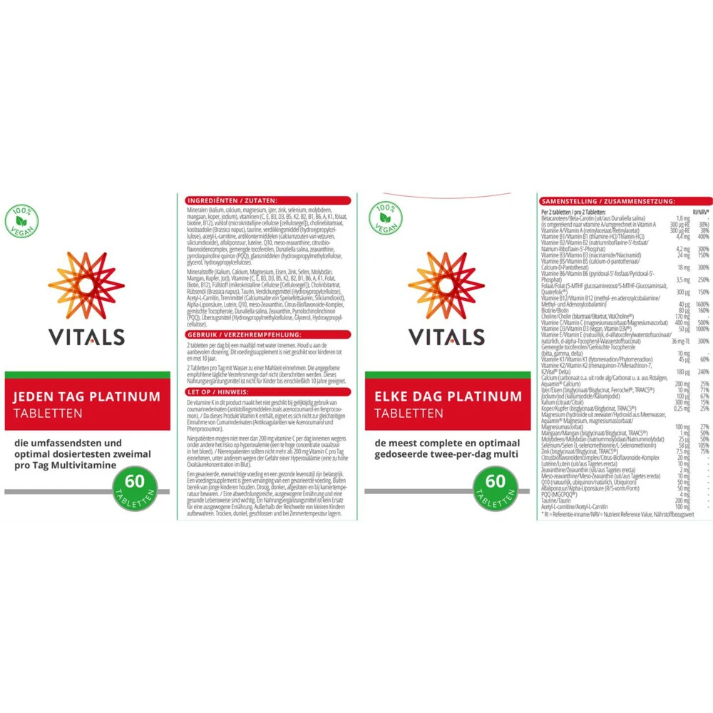 2x Vitals Elke Dag Platinum 2 2x Vitals Elke Dag Platinum - Afbeelding 2