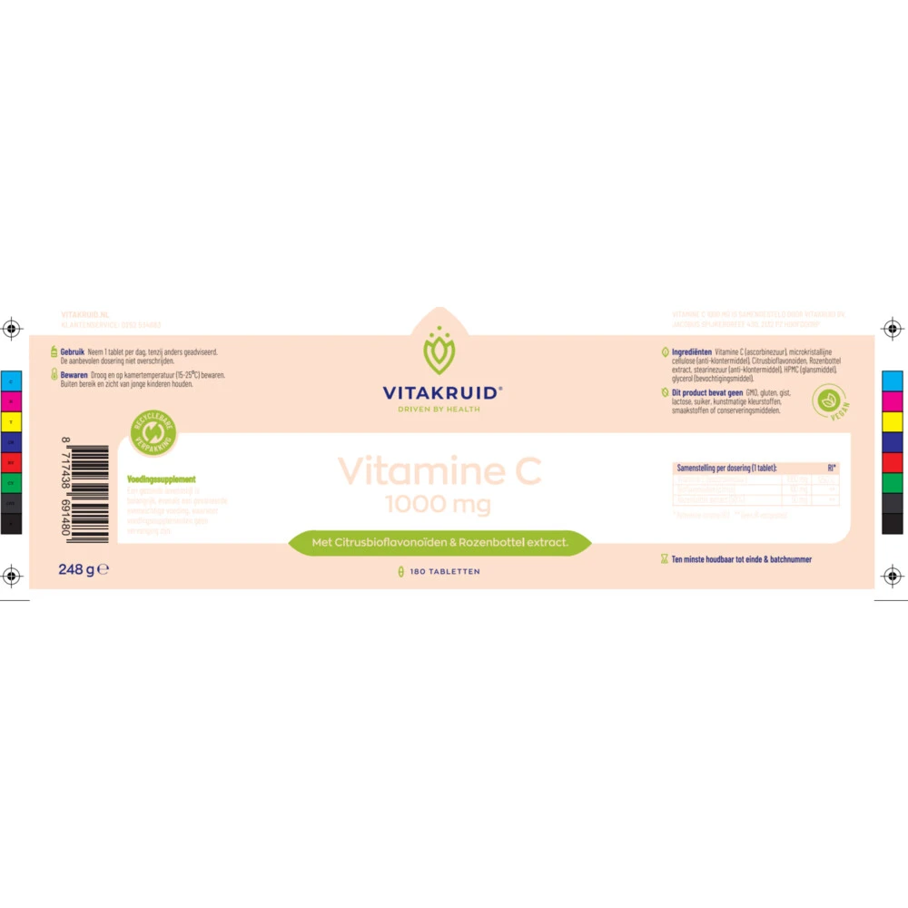 Vitakruid Vitamine C 1000 Mg 3 Vitakruid Vitamine C 1000 Mg - Afbeelding 3