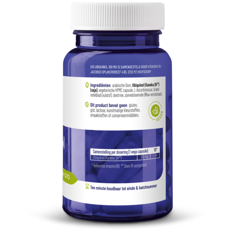 Vitakruid Q10 Ubiquinol 100 Mg 3 Vitakruid Q10 Ubiquinol 100 Mg - Afbeelding 3