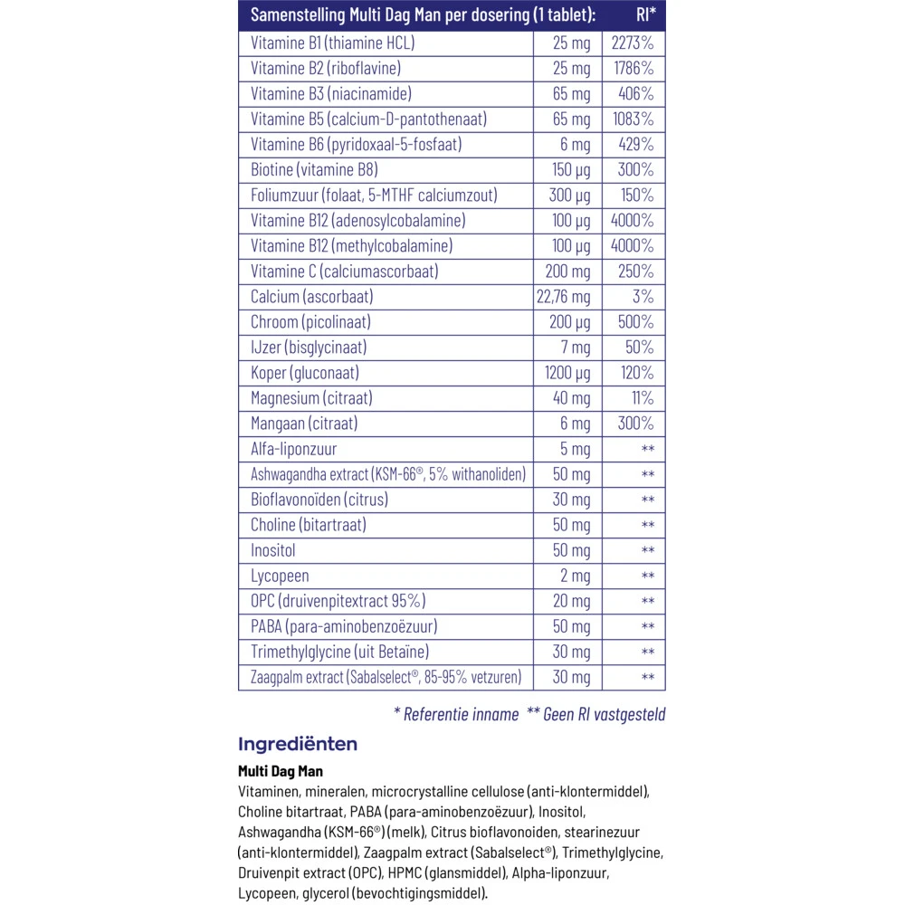 Vitakruid Multi Dag Nacht Man 2 Vitakruid Multi Dag Nacht Man - Afbeelding 2