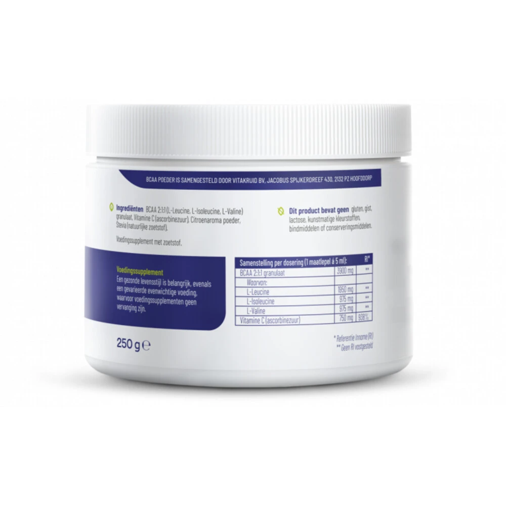 Vitakruid BCAA Poeder 3 Vitakruid BCAA Poeder - Afbeelding 3