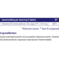 Vitakruid Vitamine D3 25 Mcg Vegan -Gezondheidsproducten Winkel 1029933 4