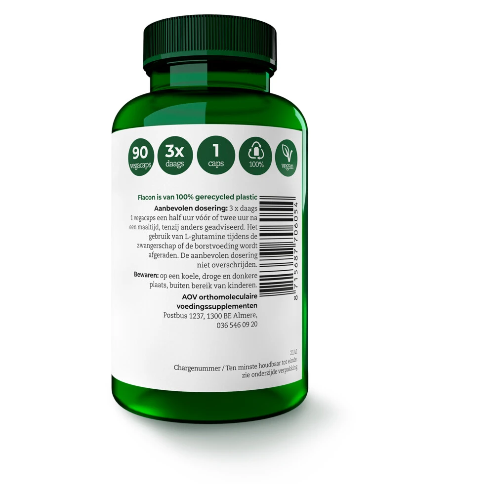 AOV 605 L-Glutamine 500mg 2 AOV 605 L-Glutamine 500mg - Afbeelding 2