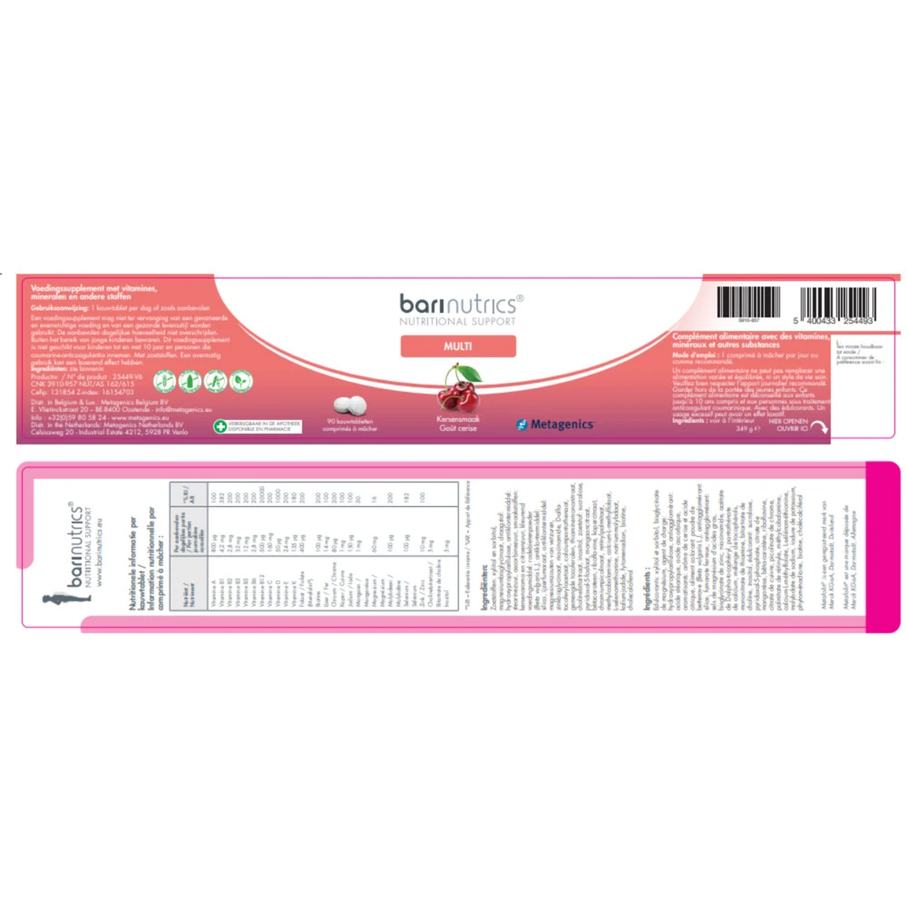 Metagenics Barinutrics Multi Kers 2 Metagenics Barinutrics Multi Kers - Afbeelding 2