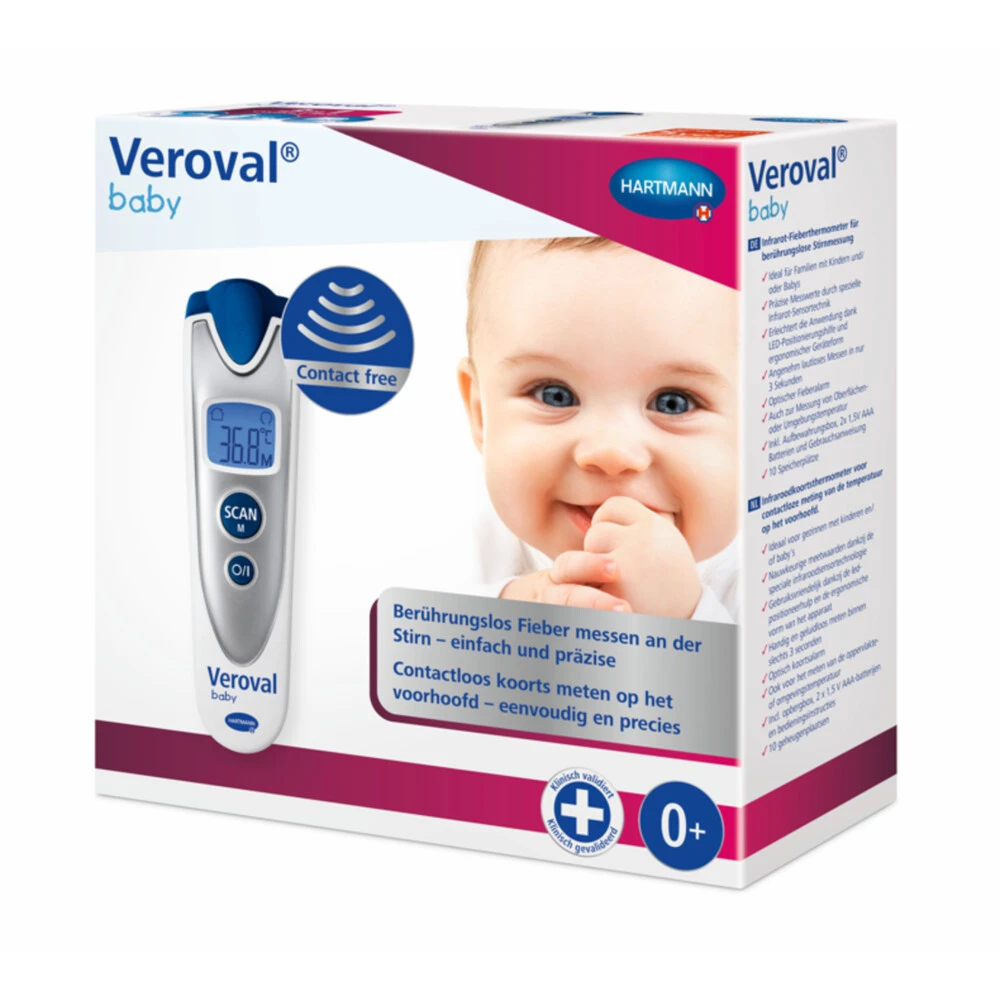 Veroval Baby 3in1 Infrarood Thermometer 2 Veroval Baby 3in1 Infrarood Thermometer - Afbeelding 2