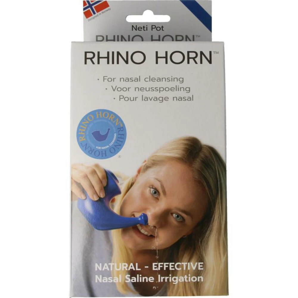Rhino Horn Neusspoeler Blauw 1 Rhino Horn Neusspoeler Blauw