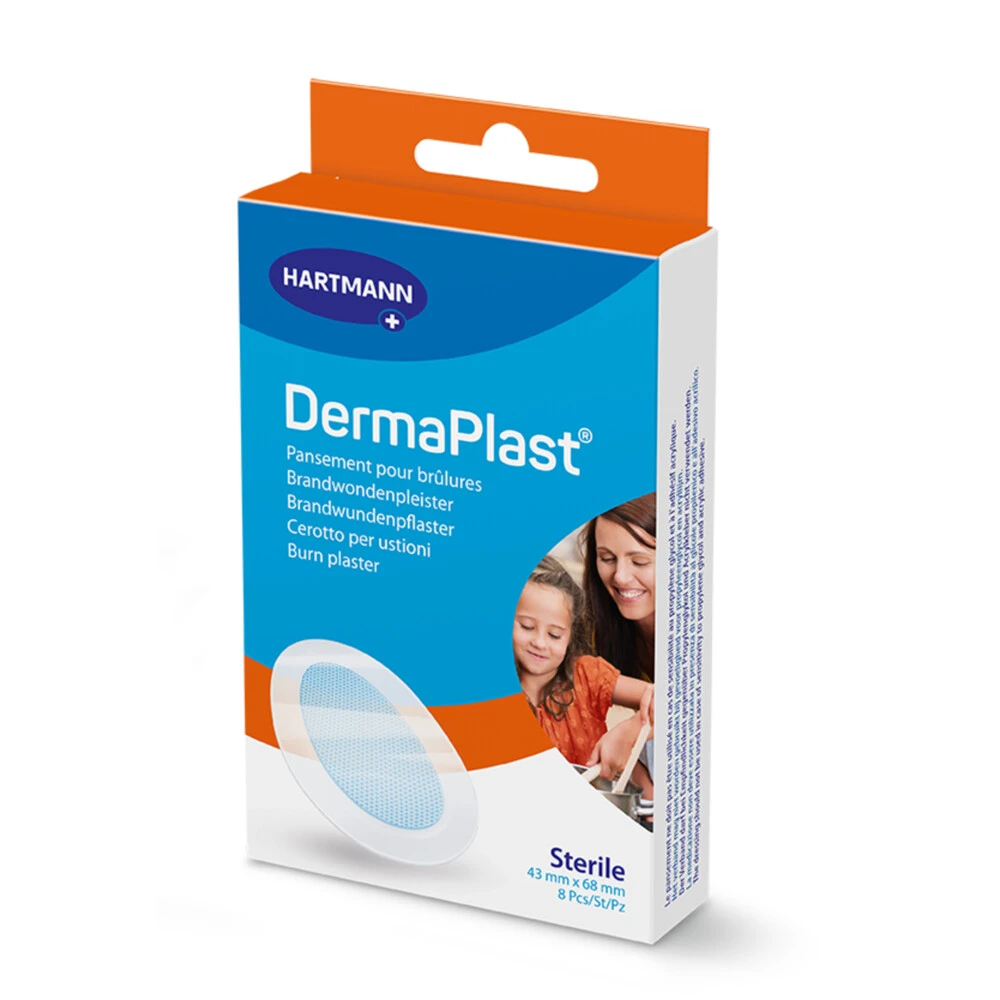 3x Dermaplast Brandwondenpleister Brandwonden 4,3 X 6,8 Cm 1 3x Dermaplast Brandwondenpleister Brandwonden 4,3 X 6,8 Cm