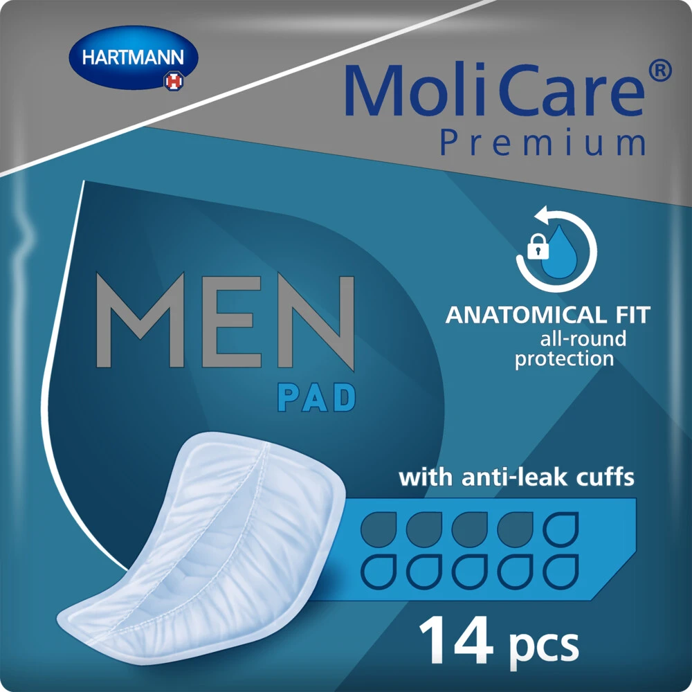 4x Molicare Premium Men Pad 4 Druppels 546 Ml Absorptie 1 4x Molicare Premium Men Pad 4 Druppels 546 Ml Absorptie