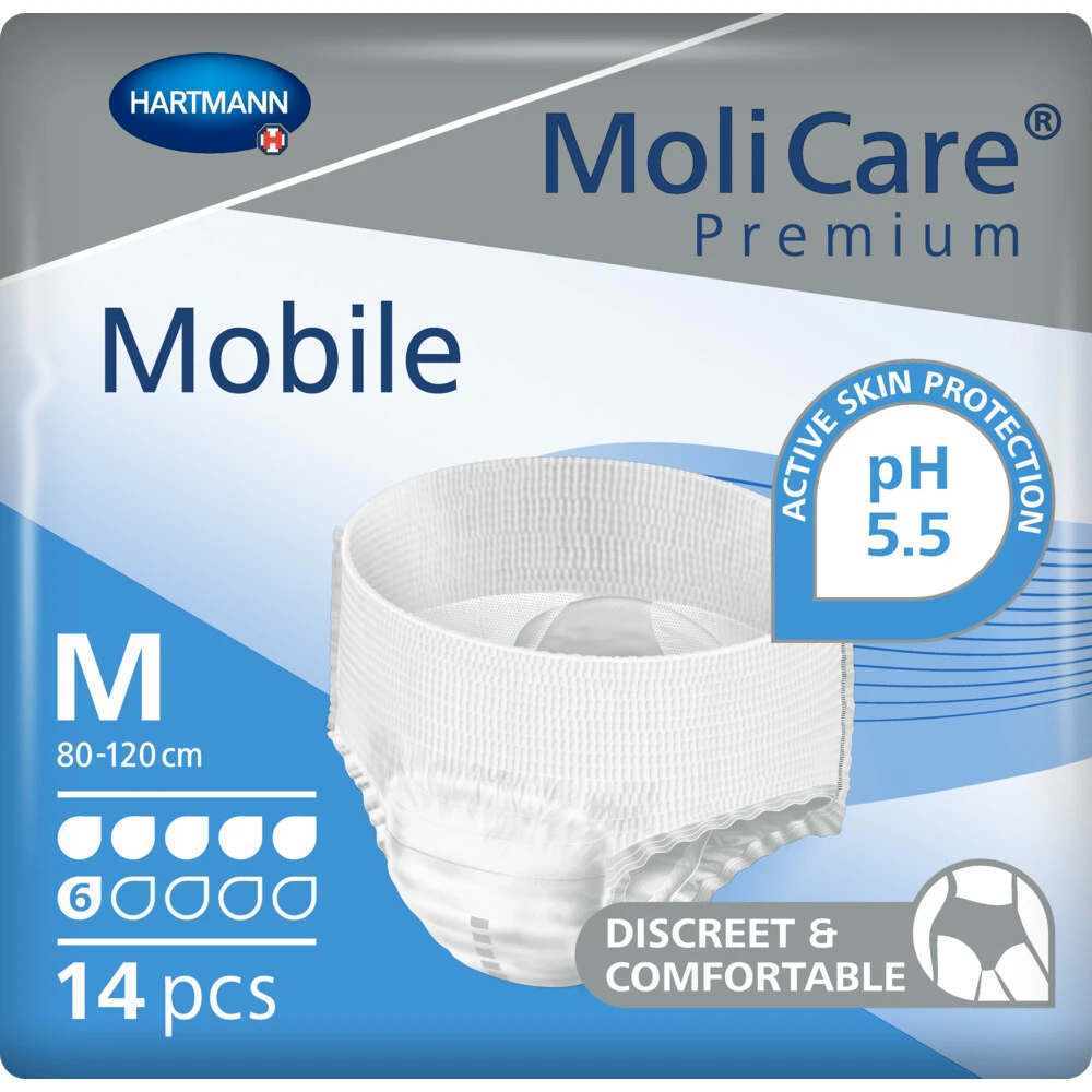 Molicare Premium Mobile 6 Druppels Medium 1662 Ml Absorptie 1 Molicare Premium Mobile 6 Druppels Medium 1662 Ml Absorptie