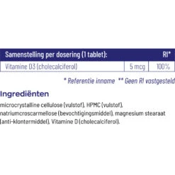 Vitakruid Vitamine D3 - 5 Mcg -Gezondheidsproducten Winkel 727782 4