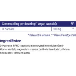 Vitakruid D-Mannose 500 -Gezondheidsproducten Winkel 739405 4