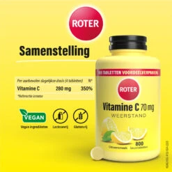 Roter Vitamine C 70 Mg Citroen 6 Roter Vitamine C 70 Mg Citroen -Gezondheidsproducten Winkel 760550 3