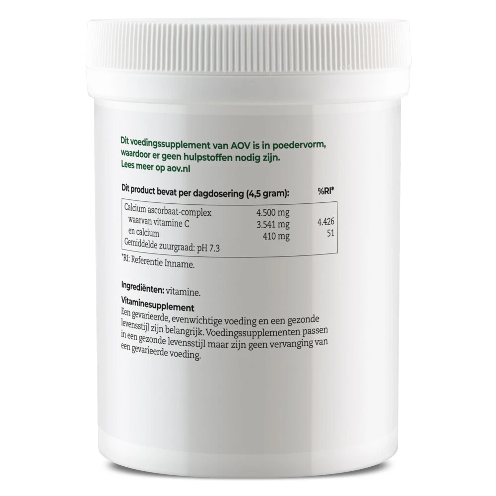 AOV 331 Vitamine C Calcium Ascorbaat 2 AOV 331 Vitamine C Calcium Ascorbaat - Afbeelding 2