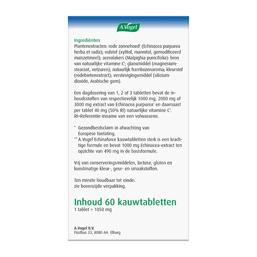 A.Vogel Echinaforce Sterk + Vitamine C 5 A.Vogel Echinaforce Sterk + Vitamine C - Afbeelding 5