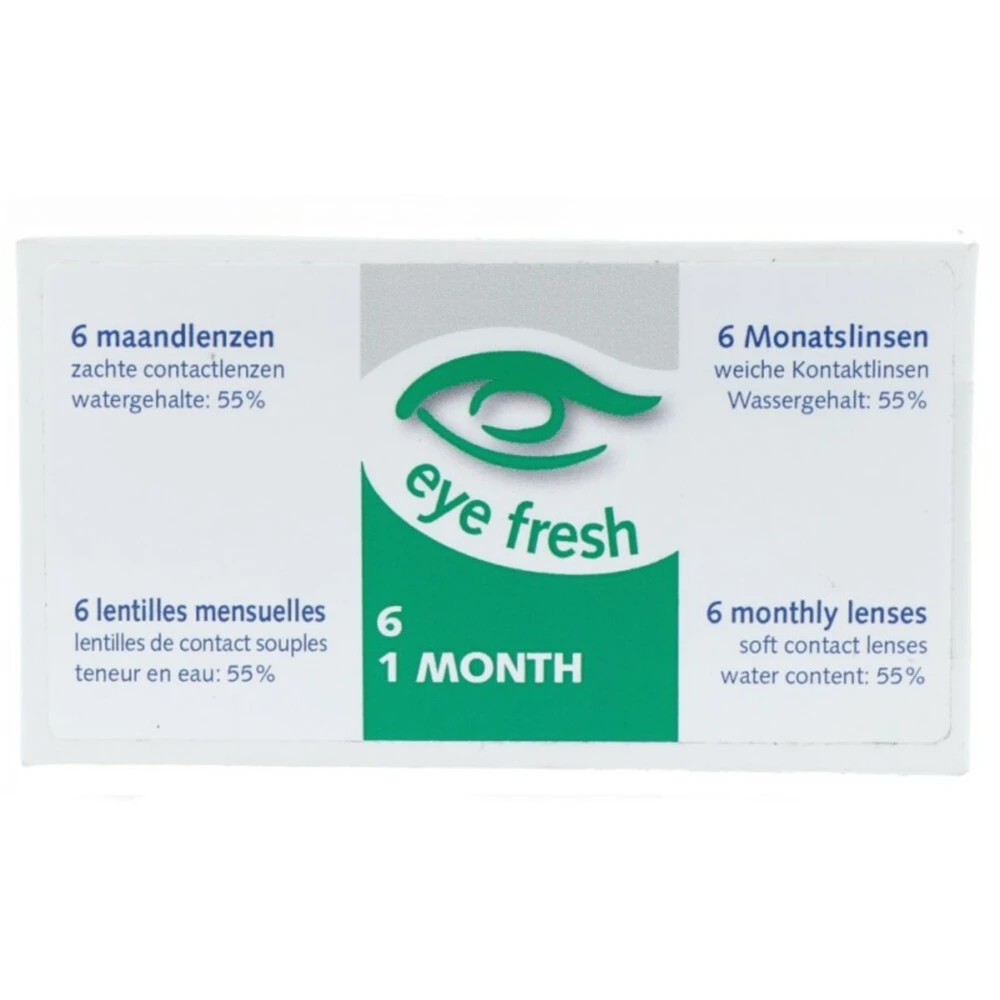 Eye Fresh Zachte Maandlenzen 6-pack -2,50 1 Eye Fresh Zachte Maandlenzen 6-pack -2,50