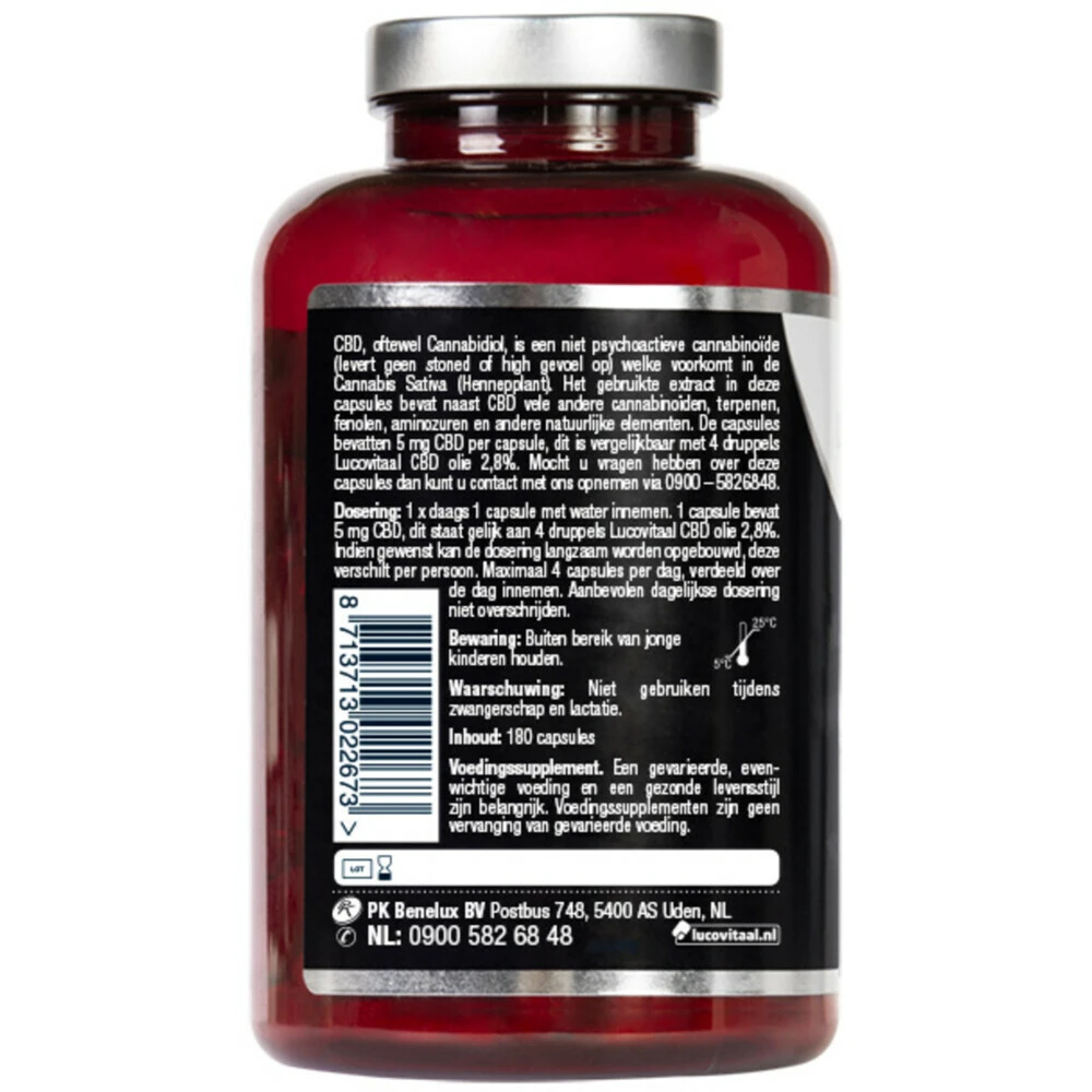 Lucovitaal CBD Cannabidiol 5 Mg 4 Lucovitaal CBD Cannabidiol 5 Mg - Afbeelding 4