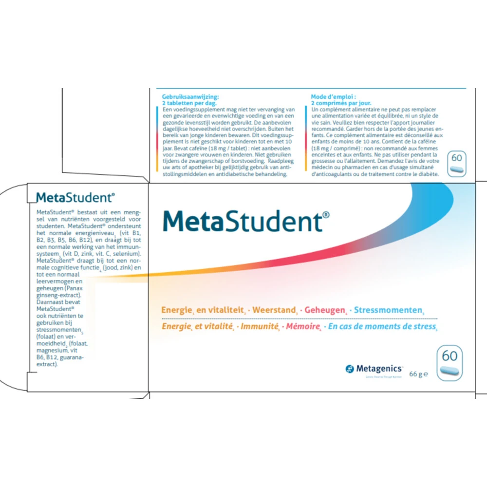 Metagenics Metastudent 2 Metagenics Metastudent - Afbeelding 2