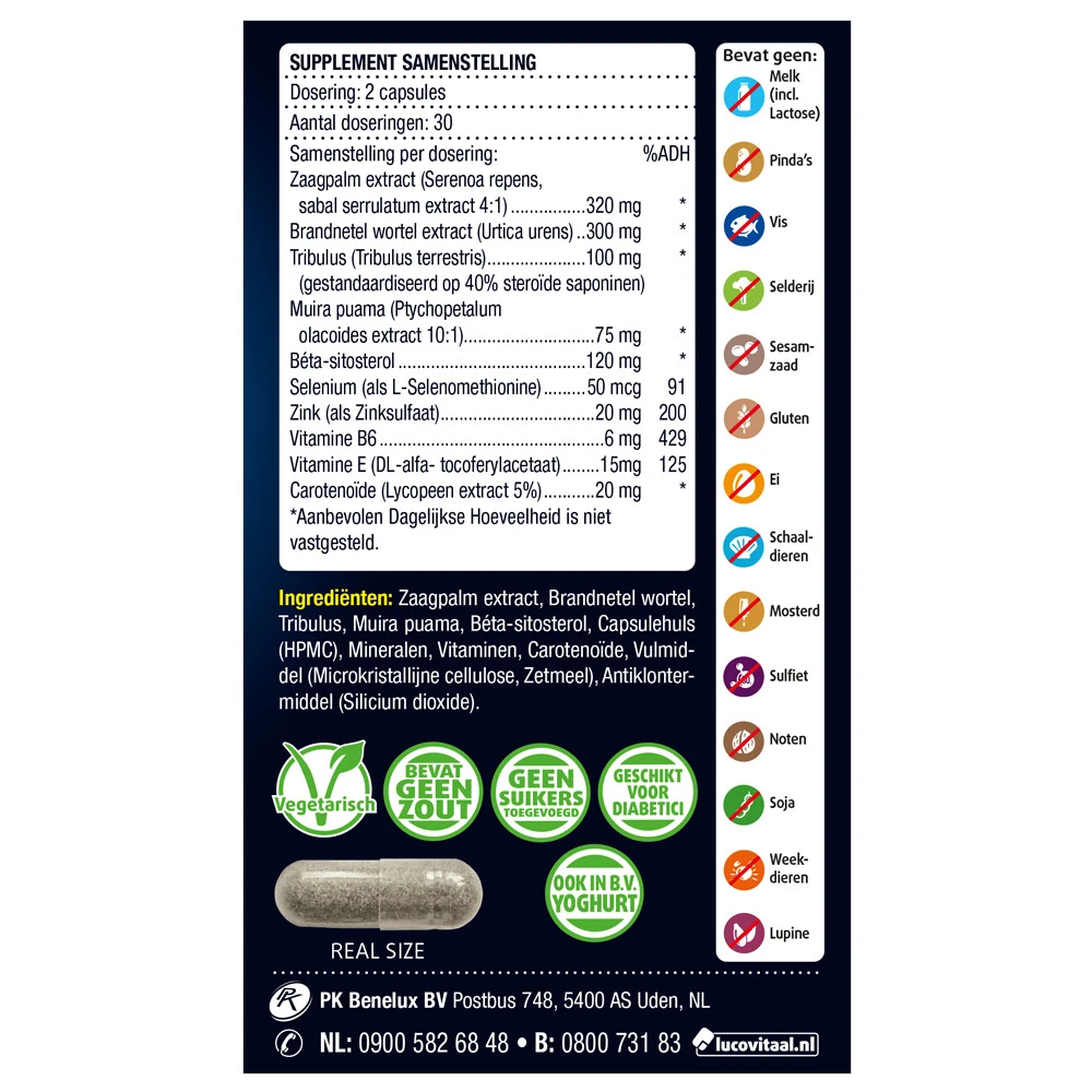 Lucovitaal Prostaat Comfort 3 Lucovitaal Prostaat Comfort - Afbeelding 3