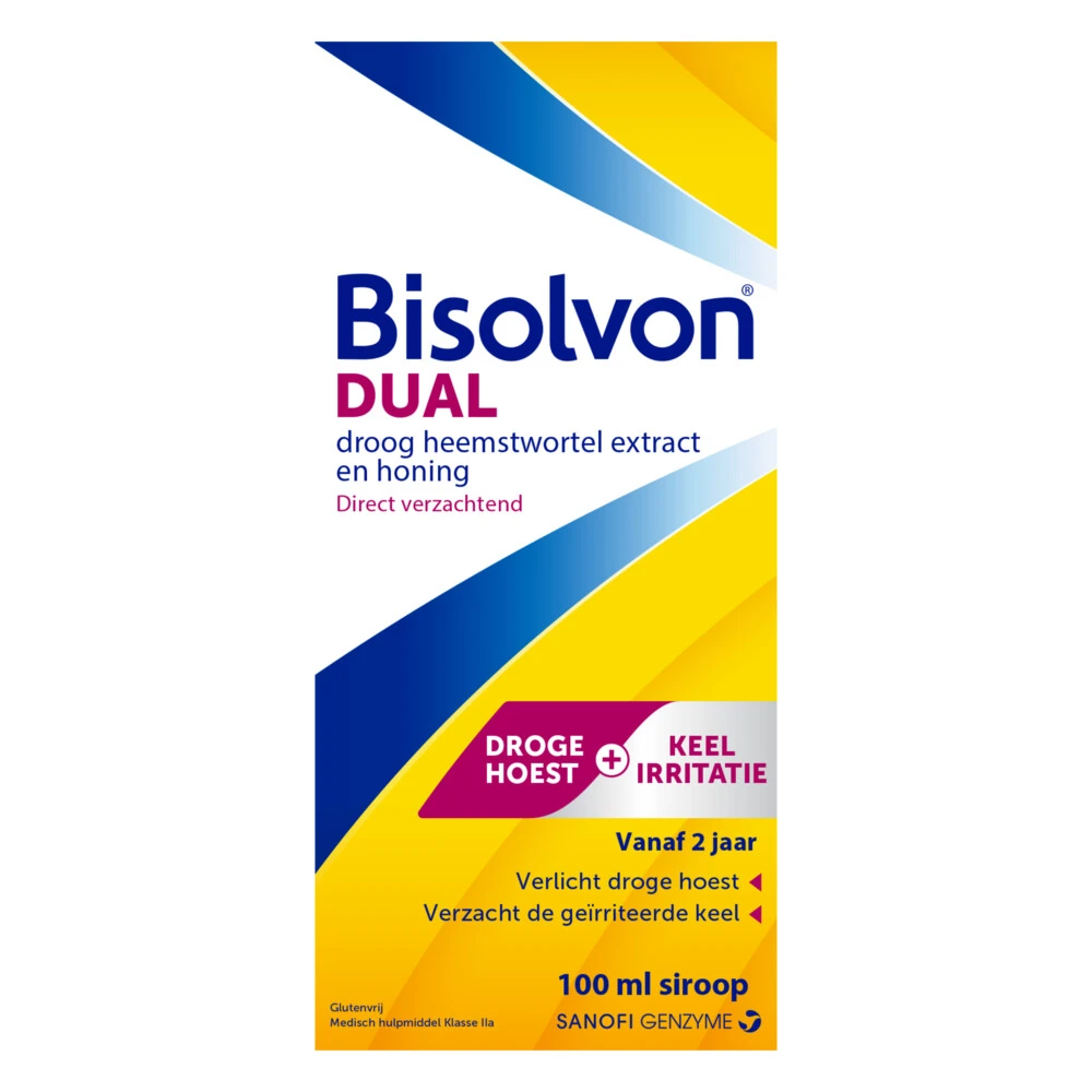 Bisolvon Dual Droge Hoest Keelirritatie Siroop 1 Bisolvon Dual Droge Hoest Keelirritatie Siroop